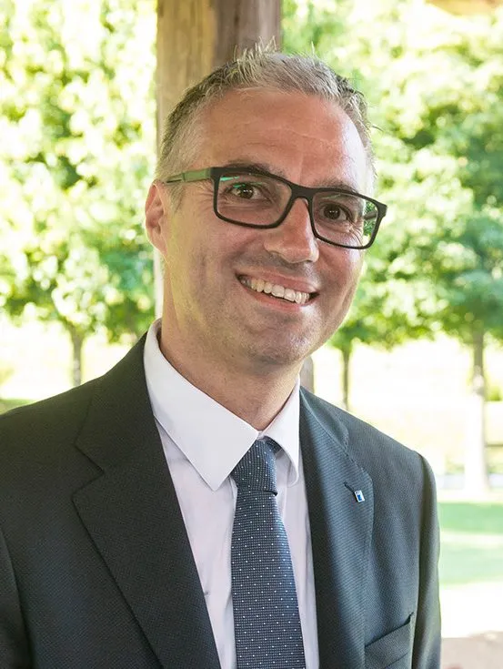 Il geom. Luca Bini, titolare dello studio